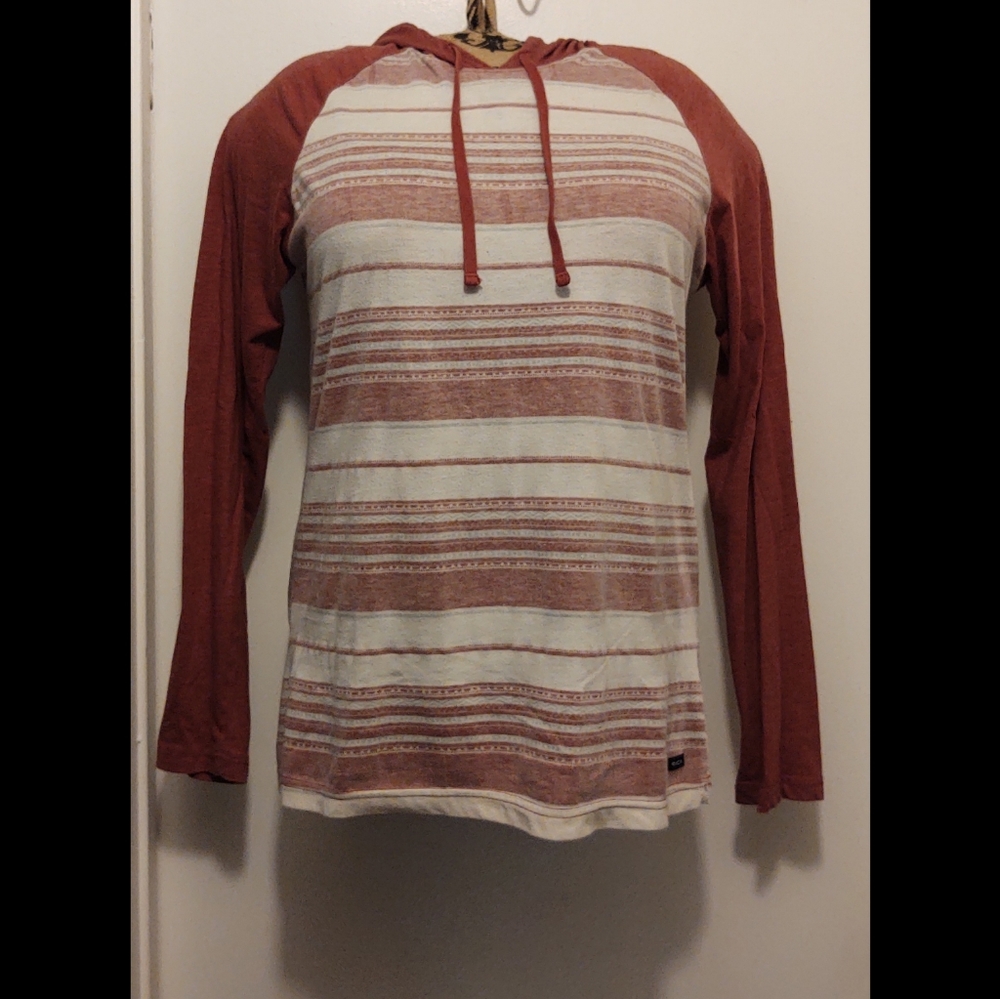 RVCA Long Sleeve Hooded T-shirt